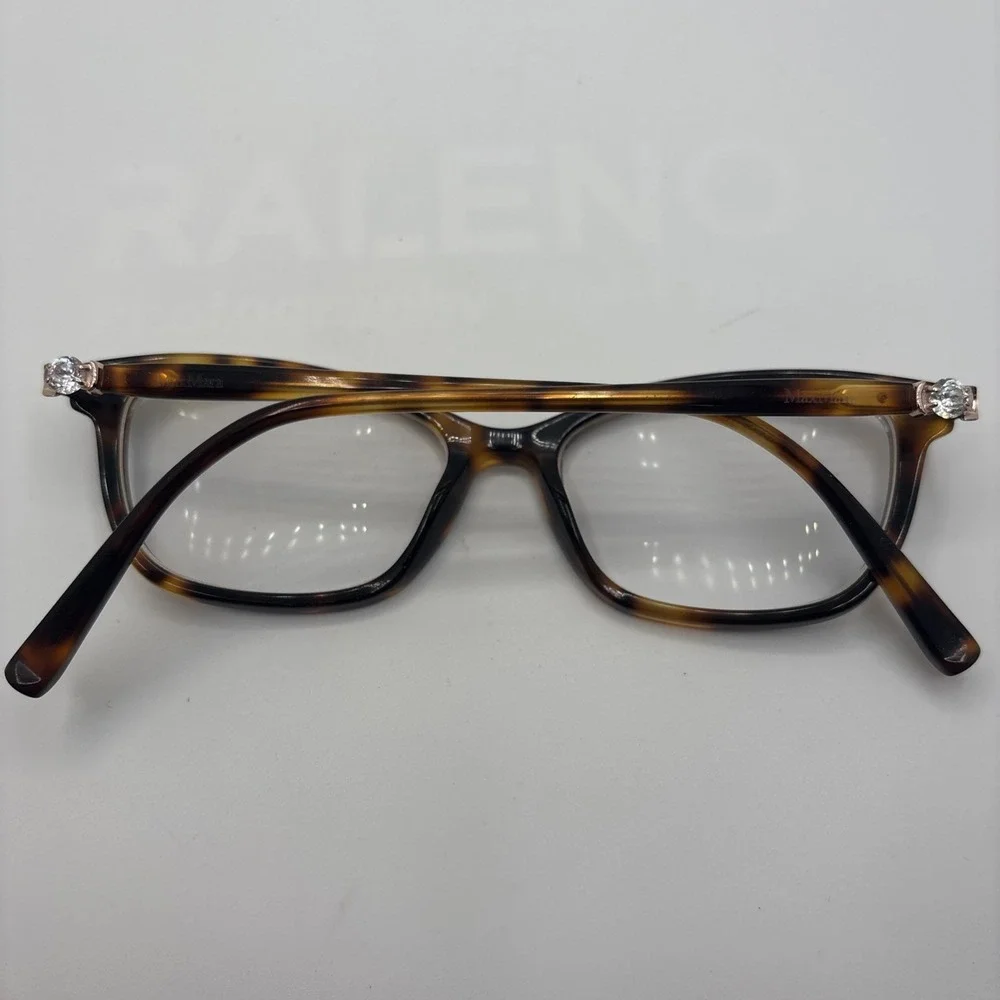 Max Mara MM1399 Womens Plastic Eyeglass Frame 086 Dark Havana 51-16-145mm #428